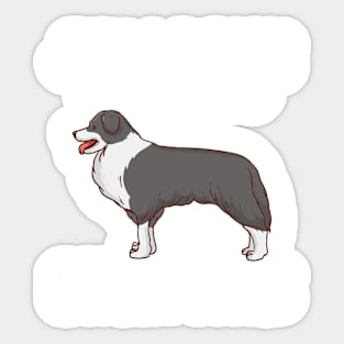 “Just a person who loves BORDER COLLIE” Sticker